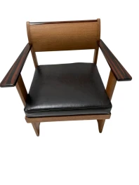 Two Art Deco Modernist Armchairs by Anton Lucas for N.V. Meubelkunst, 1920s